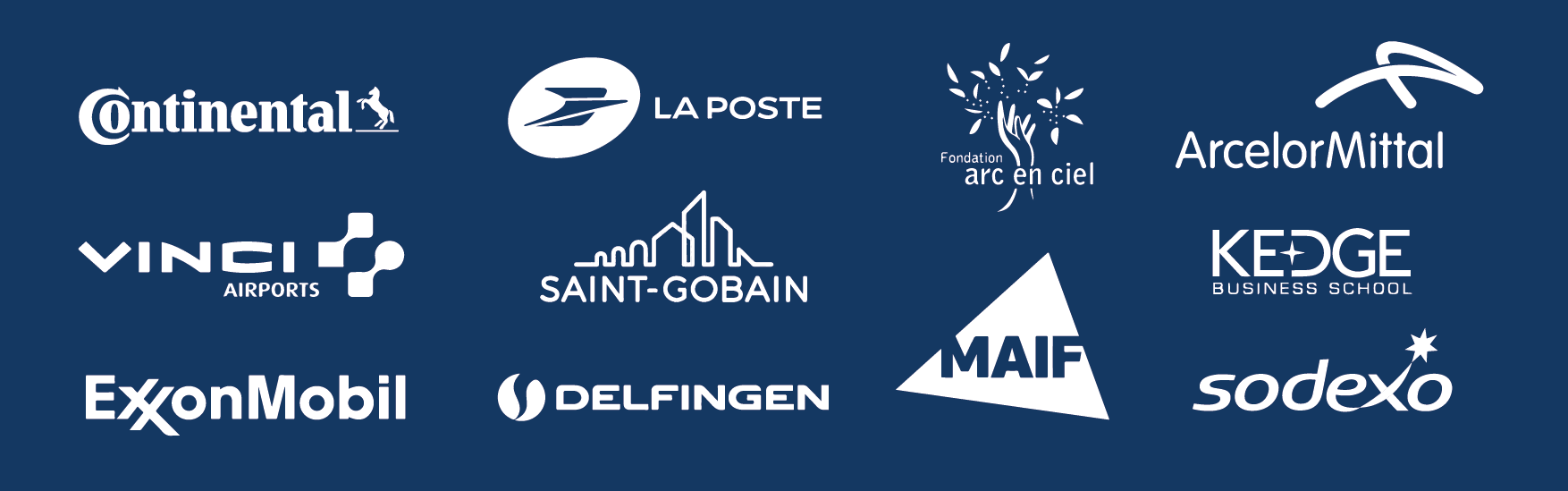 Logos d'entreprises clientes d'Héroïque Consulting