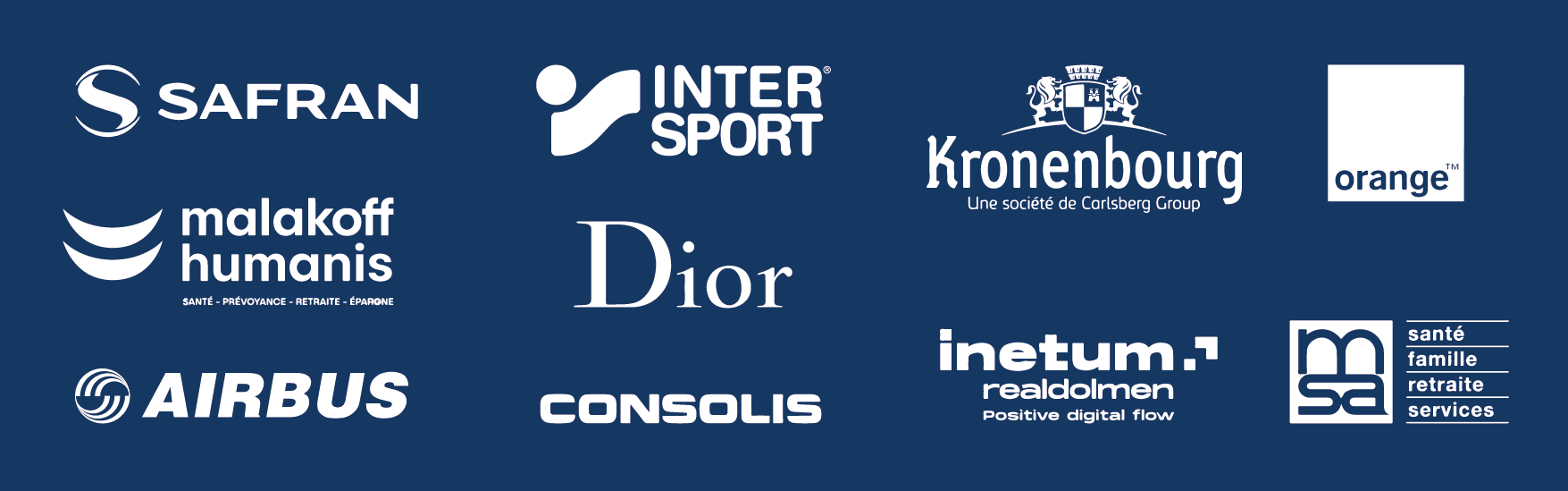 Logos d'entreprises clientes, suite