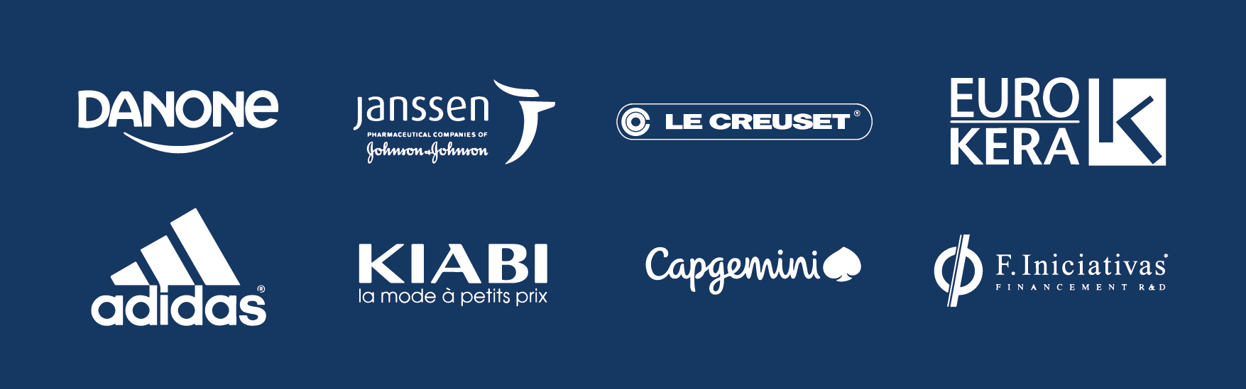 Logos d'entreprises clientes, suite
